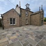 Restored stone chapel holiday home with flagstone courtyard, Hollinsclough